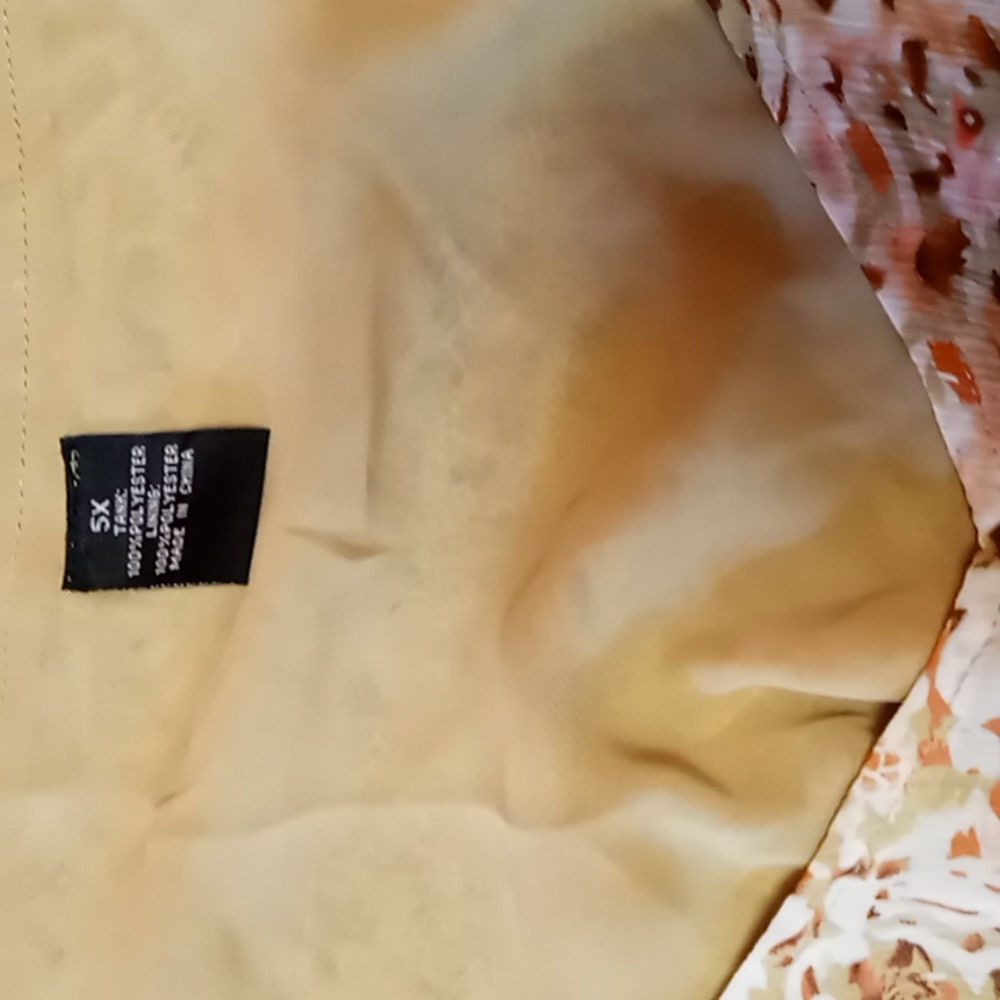 5X Sleeveless Patterned Blouse - Picture 3 of 3